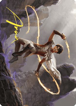 Kellan, the Fae-Blooded Art Card (Gold-Stamped Signature) (ASWOE-039) - Art Series: Wilds of Eldraine
