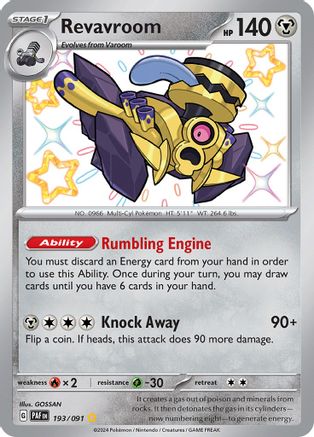 revavroom pokemon card ex Obsidian Flames Special Illustration Rare #224 PSA 8 If it loses this Ability Pokemon TCG - Revavroom ex