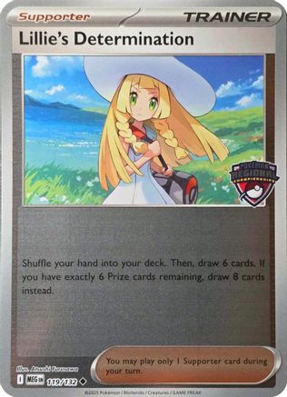 Lillie's Determination (Regional Championships) (119) - Reverse Holofoil League & Championship Cards - Uncommon