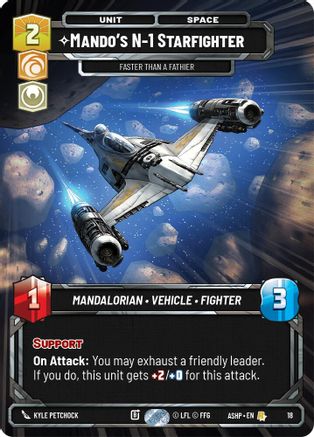 Mando's N-1 Starfighter - Faster than a Fathier (18) - Ashes of the Empire Weekly Play Promos
