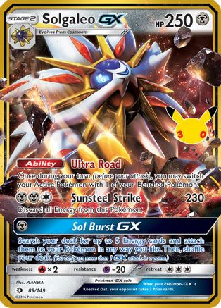 Solgaleo GX (089/null) - Holofoil ME 30th Celebration Classic Collection - Classic Collection