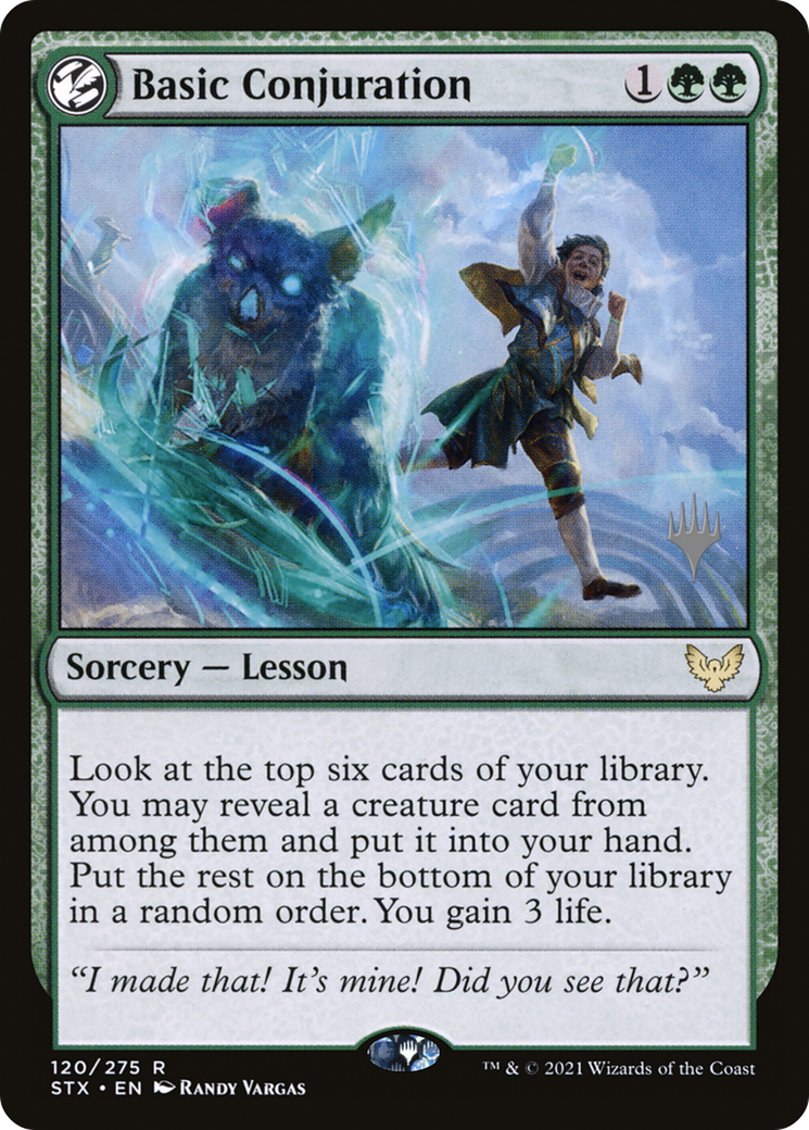 Basic Conjuration (Promo Pack) [Strixhaven: School of Mages Promos]