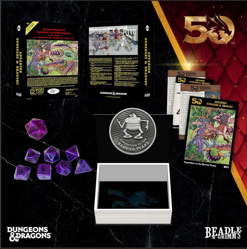 Beadle & Grimm's: Dungeons & Dragons Classic Module Dice Collection - Expedition to the Barrier Peaks