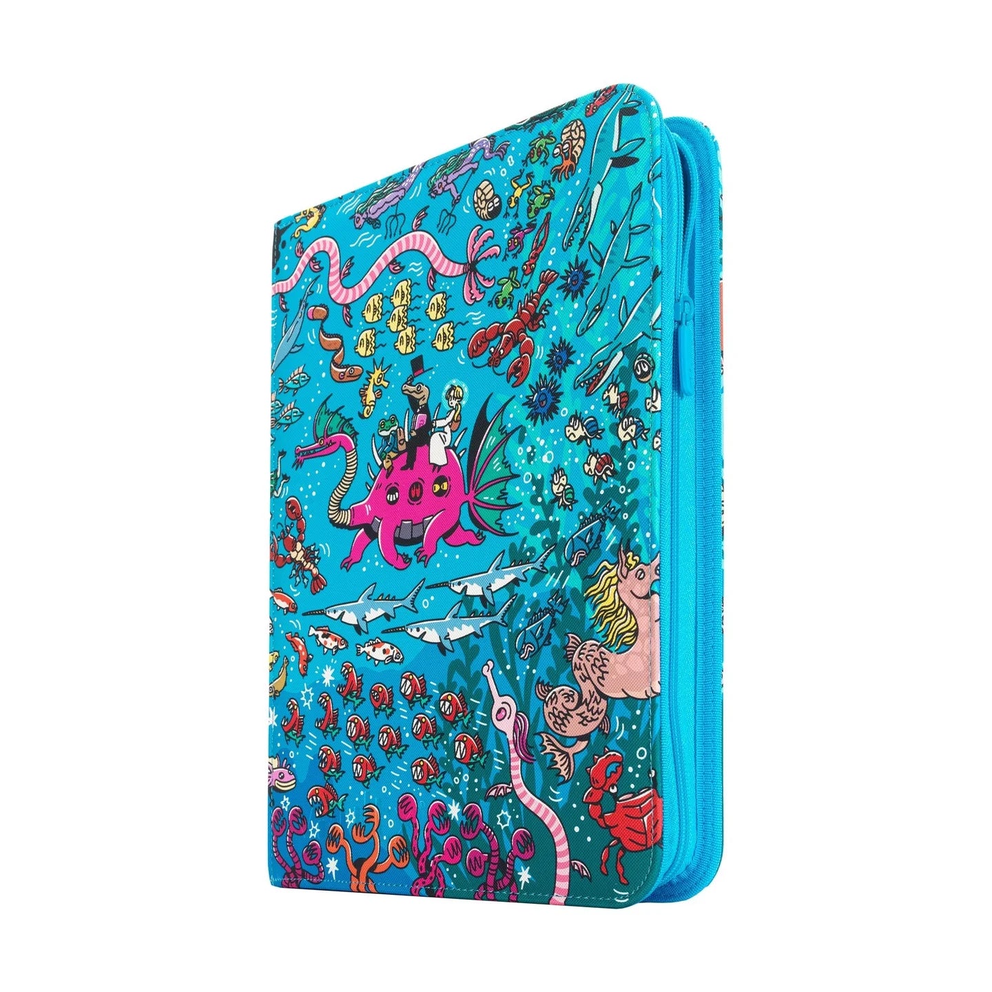 Vault X: 9-Pocket Exo-Tec® Zip Binder - Water (Osare)