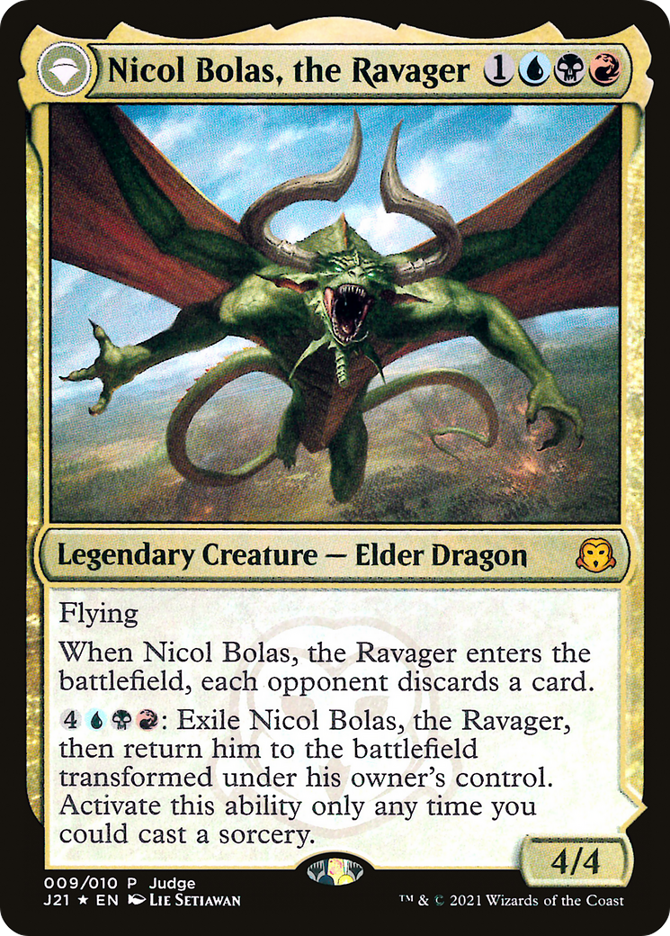 Nicol Bolas, the Ravager // Nicol Bolas, the Arisen [Judge Gift Cards 2021]