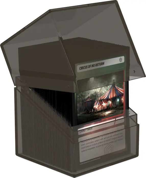 Ultimate Guard Boulder Deck Box - Clear Onyx (100+)