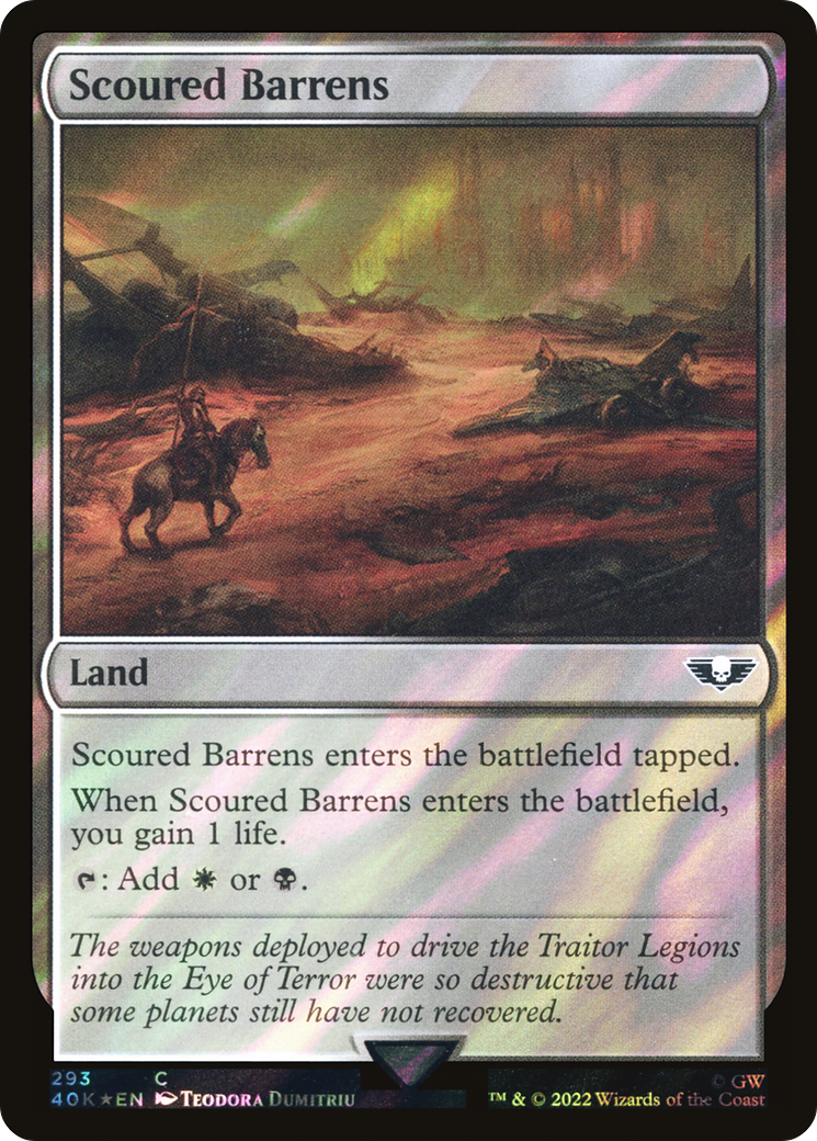 Scoured Barrens (Surge Foil) [Warhammer 40,000]