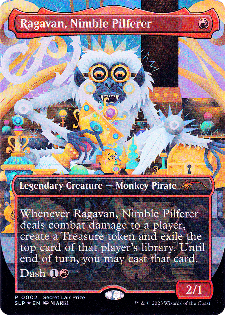 Ragavan, Nimble Pilferer (Borderless) [Secret Lair Showdown]