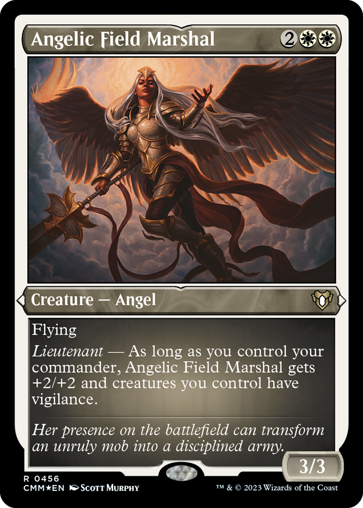 Angelic Field Marshal (Foil Etched) [Commander Masters]