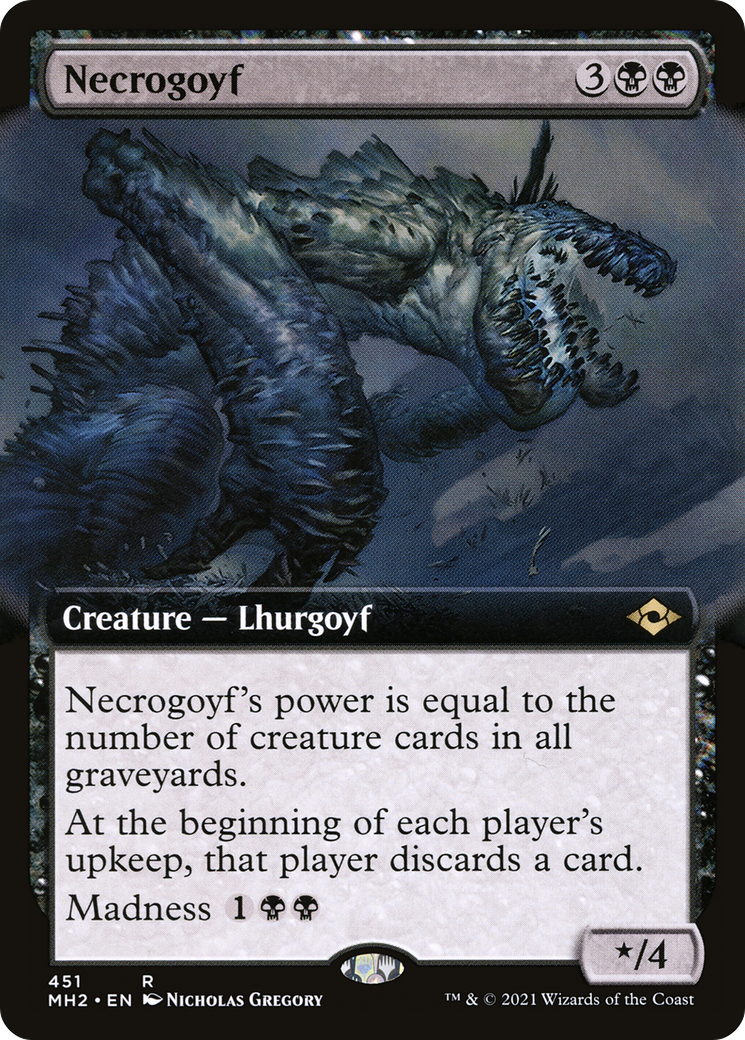 Necrogoyf (Extended Art) [Modern Horizons 2]