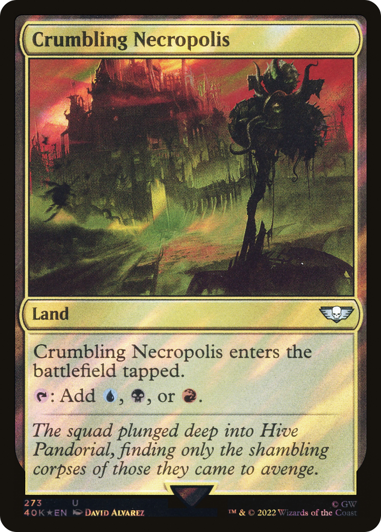 Crumbling Necropolis (Surge Foil) [Warhammer 40,000]
