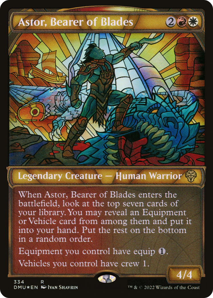 Astor, Bearer of Blades (Showcase Textured) [Dominaria United]