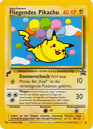 Pikachu (Flying) (025/null) Pikachu World Collection Promos - Promo