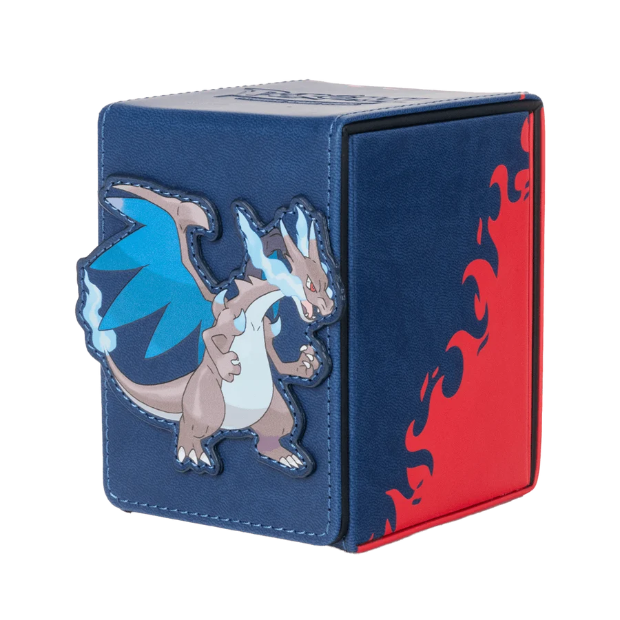 Mega Charizard X ALCOVE® Flip DECK BOX® for the Pokémon Trading Card Game