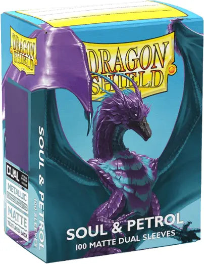 Dragon Shield: Standard 100ct Sleeves - Soul & Petrol (Dual Matte)