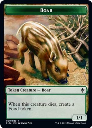 Boar Token (ELD-009) - Throne of Eldraine