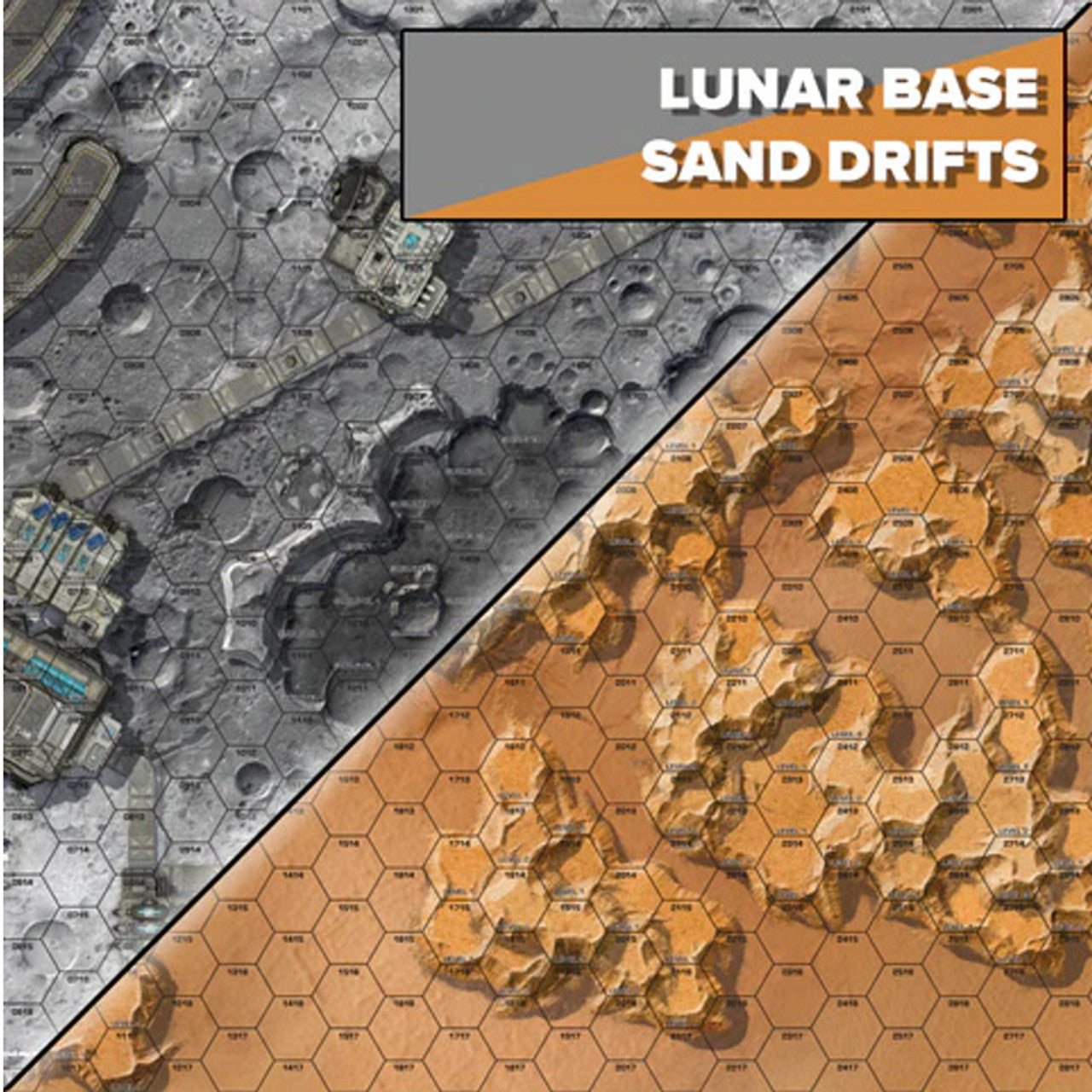 BattleTech - Alien Worlds: Lunar Base / Sand Drift Battlemat