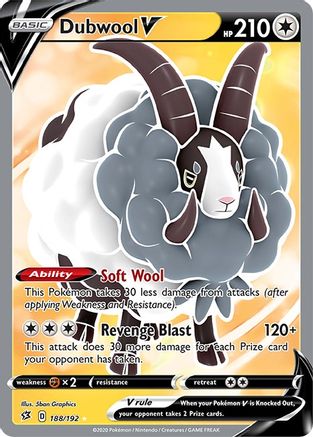 Dubwool V (188/192) [Sword & Shield: Rebel Clash]