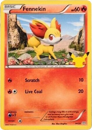 Fennekin (14/25) [McDonald's 25th Anniversary]