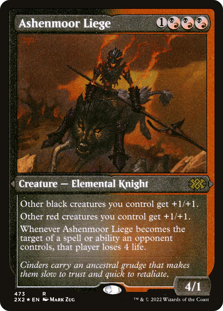 Ashenmoor Liege (Foil Etched) [Double Masters 2022]