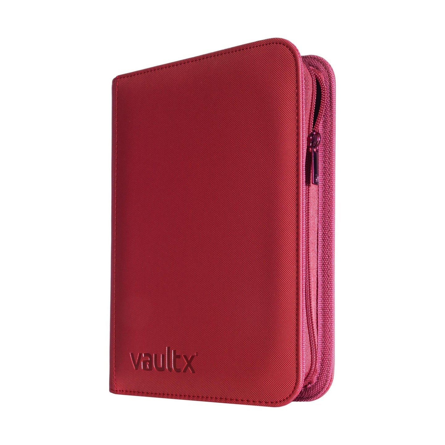 Vault X: 12-Pocket Exo-Tec® Zip Binder - Metallic Red