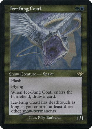 Ice-Fang Coatl (Retro Foil Etched) [Modern Horizons]