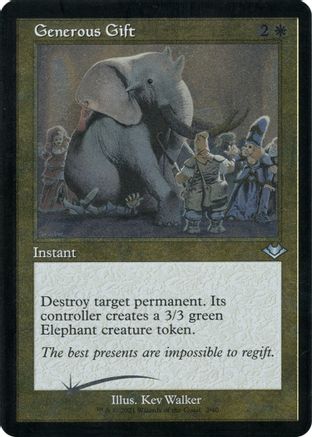 Generous Gift (Retro Foil Etched) [Modern Horizons]