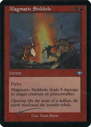 Magmatic Sinkhole (Retro Foil Etched) [Modern Horizons]