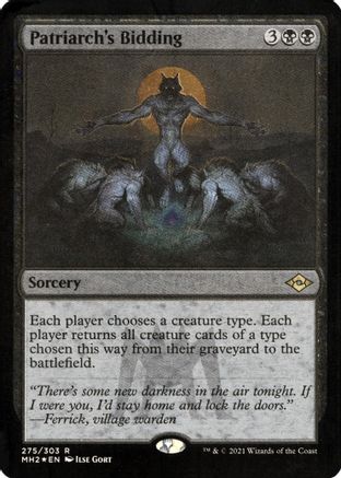 Patriarch's Bidding (Foil Etched) [Modern Horizons 2]