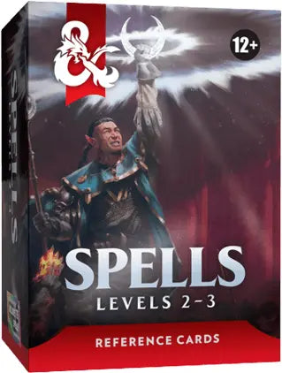 D&D Reference Cards: Spell Levels 2-3