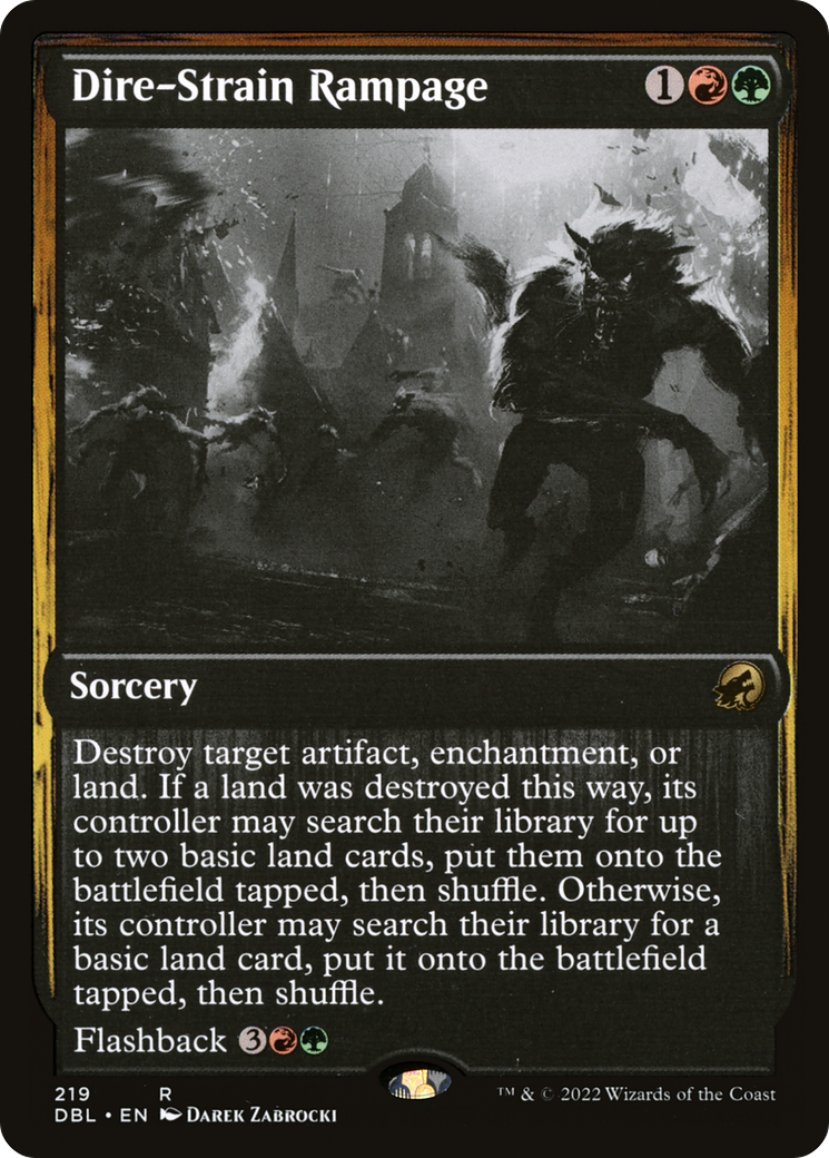 Dire-Strain Rampage [Innistrad: Double Feature]