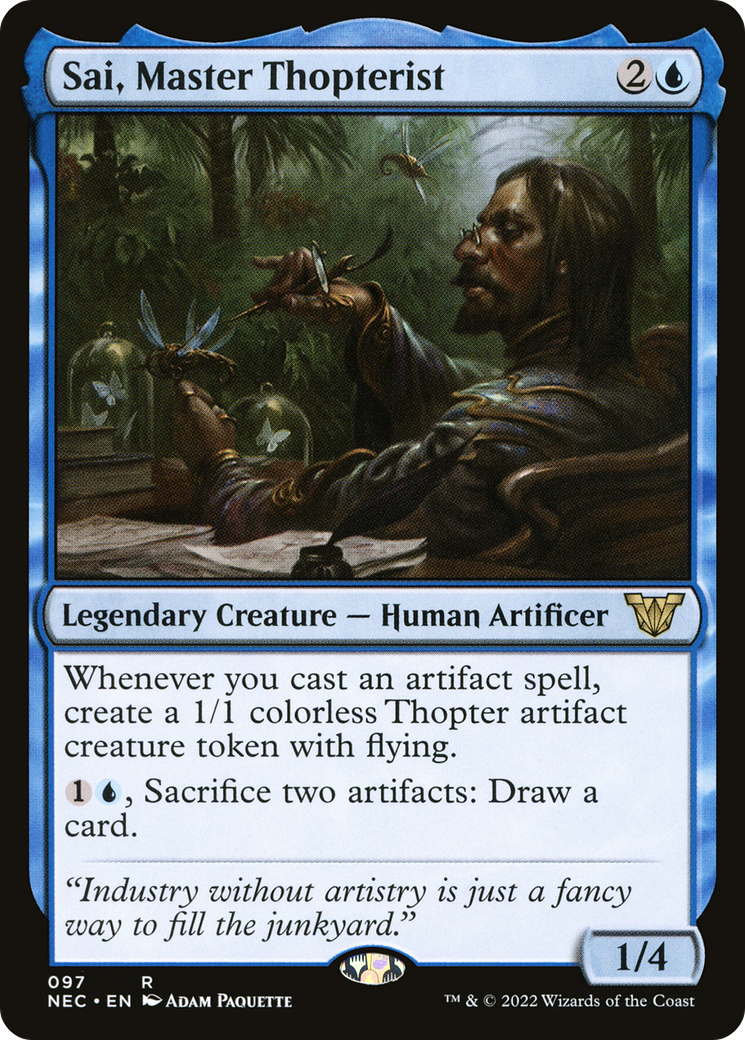 Sai, Master Thopterist [Kamigawa: Neon Dynasty Commander]
