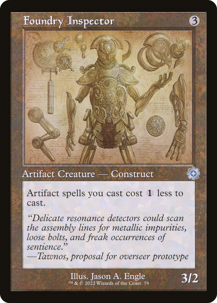 Foundry Inspector (Retro Schematic) [The Brothers' War Retro Artifacts]