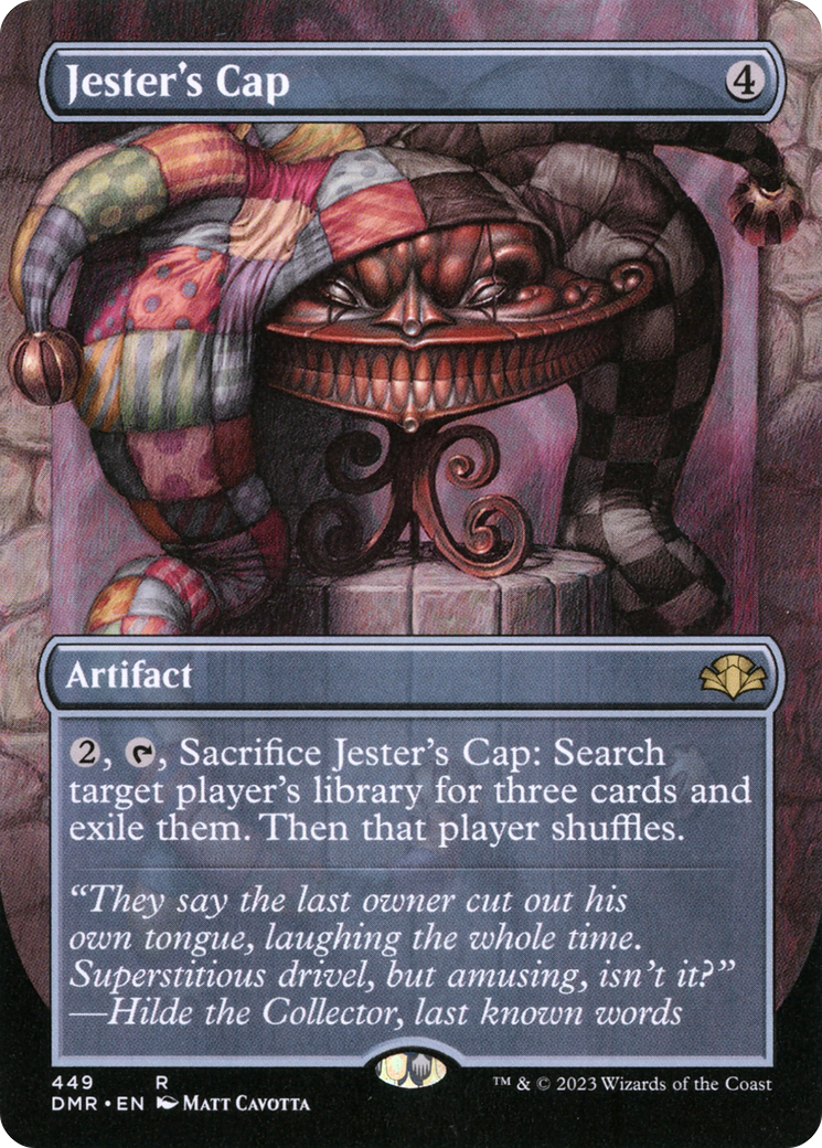 Jester's Cap (Borderless Alternate Art) [Dominaria Remastered]