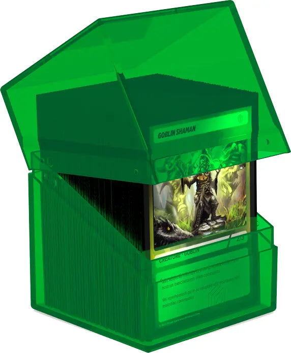 Ultimate Guard Boulder Deck Box - Clear Emerald (100+)