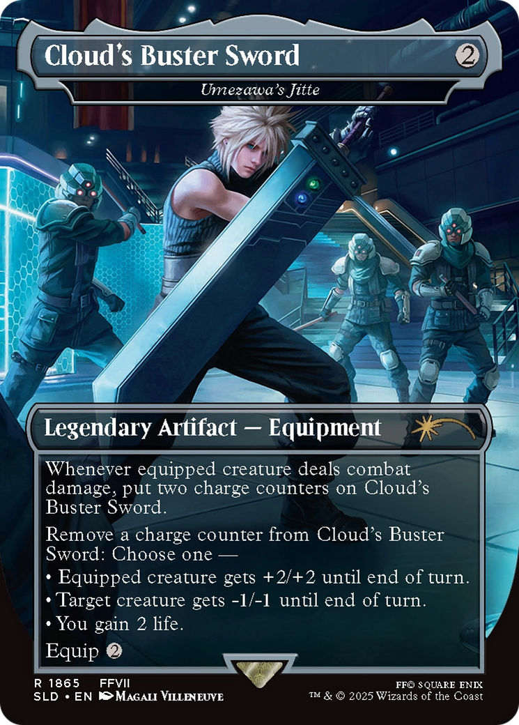 Cloud's Buster Sword - Umezawa's Jitte [Secret Lair Drop Series]