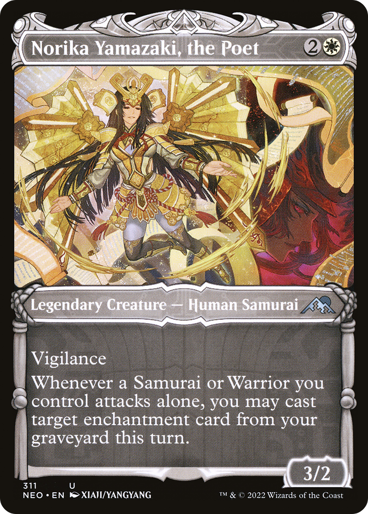Norika Yamazaki, the Poet (Showcase Samurai) [Kamigawa: Neon Dynasty]