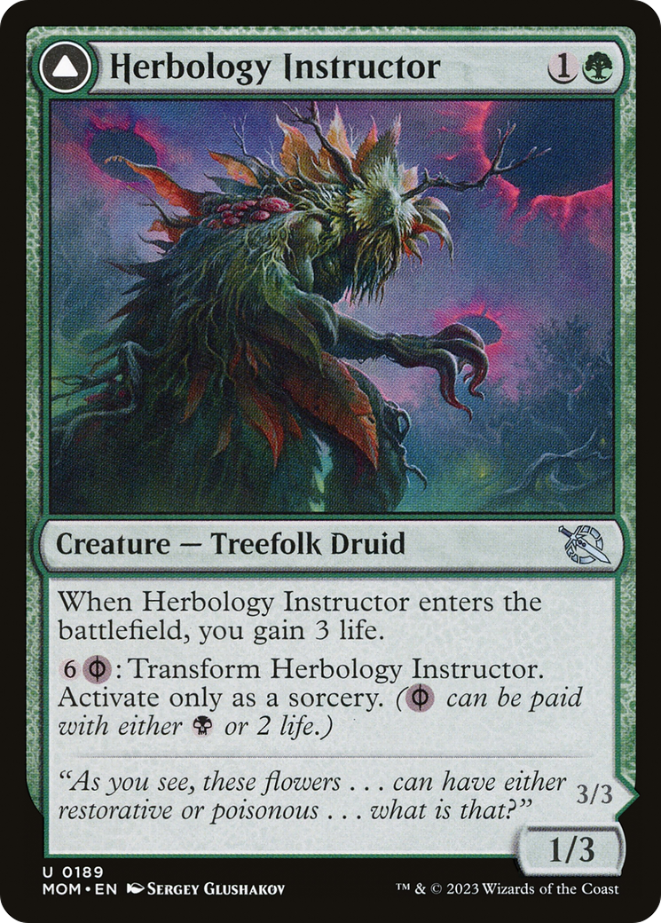 Herbology Instructor // Malady Invoker [March of the Machine]
