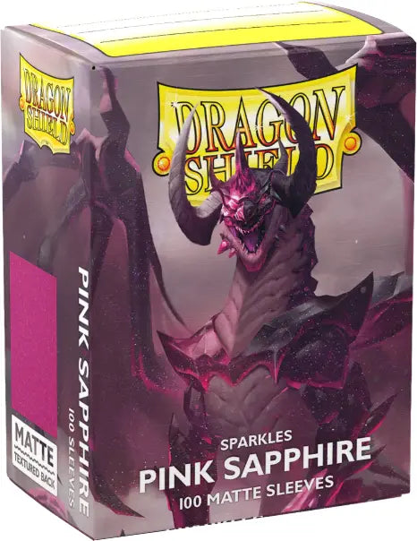 Dragon Shield: Standard 100ct Sleeves - Pink Sapphire (Matte)
