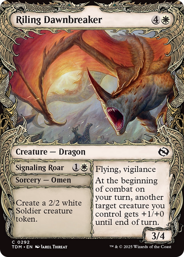 Riling Dawnbreaker (Showcase) [Tarkir: Dragonstorm]