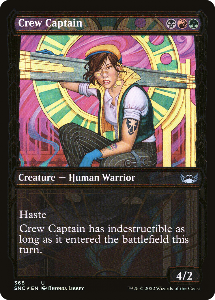 Crew Captain (Showcase Golden Age Gilded Foil) [Streets of New Capenna]