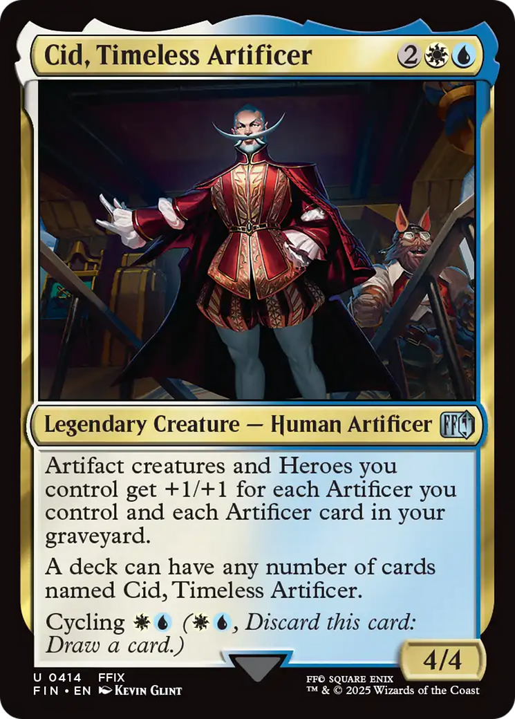 Cid, Timeless Artificer (FIN-414) - FINAL FANTASY Foil