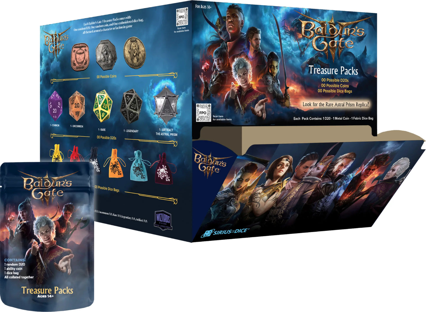 Baldur's Gate Treasure Pack Dice Sets