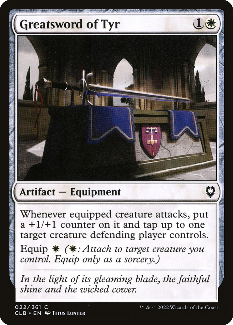 Greatsword of Tyr [Commander Legends: Battle for Baldur's Gate]