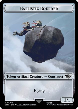 Ballistic Boulder // Food Token (10) Double-Sided Token [The Lord of the Rings: Tales of Middle-Earth Tokens]