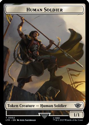 Food (10) // Human Soldier (02) Double-Sided Token [The Lord of the Rings: Tales of Middle-Earth Tokens]