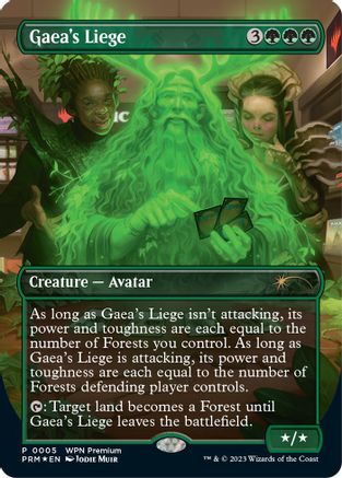 Gaea's Liege (Borderless) [Wizards Play Network 2024]