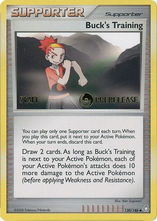 Buck's Training (Prerelease) [Staff] (130/146) Miscellaneous Cards & Products - Promo