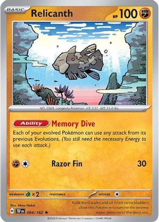 Relicanth (084/162) [Scarlet & Violet: Temporal Forces]