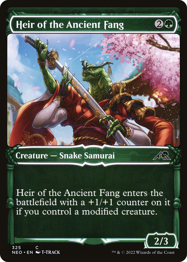 Heir of the Ancient Fang (Showcase Samurai) [Kamigawa: Neon Dynasty]